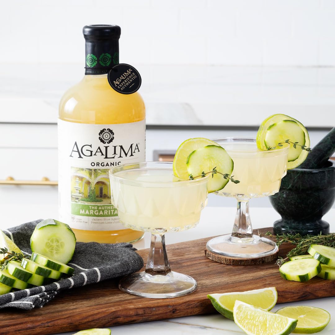 Organic limes behind Agalima Margarita Mix for fresh, natural flavor.