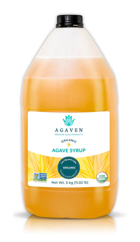 AGAVEN Agave Bulk Nectar bottle with label, ideal natural sweetener for beverages