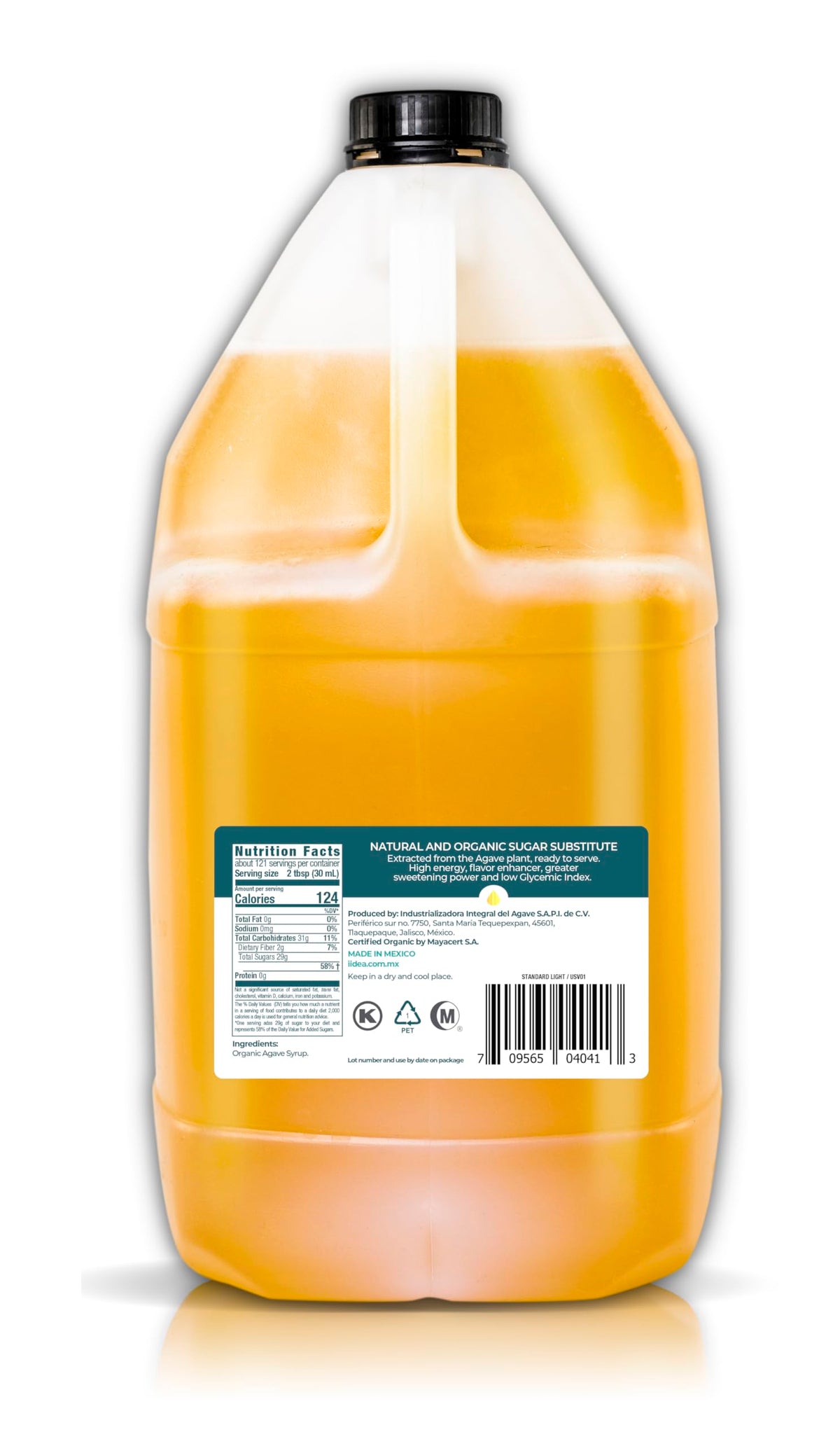 AGAVEN Agave Bulk Nectar being poured, great for tea, coffee, and baking
