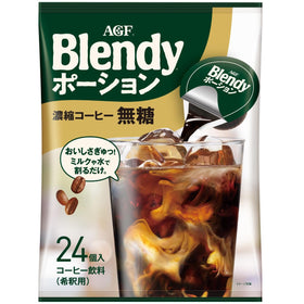 AGF Blended Potion No Sugar packaging shown for quick cafe-style coffee at home