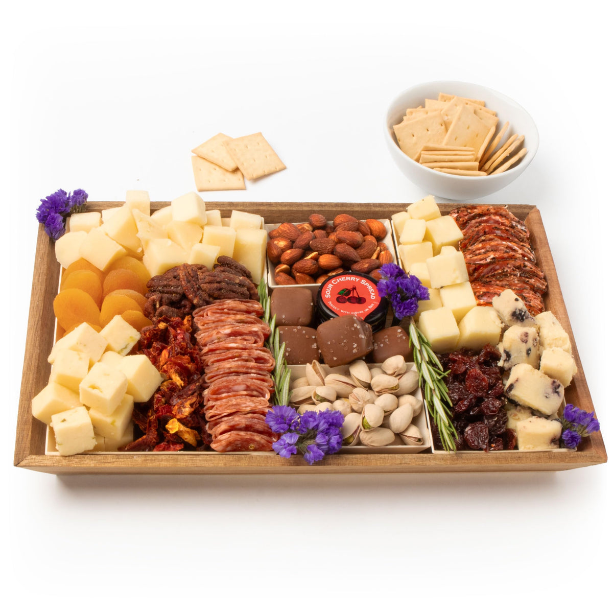 A Gift Inside Nibble Charcuterie Deluxe Board ready-to-serve for gatherings and gifting