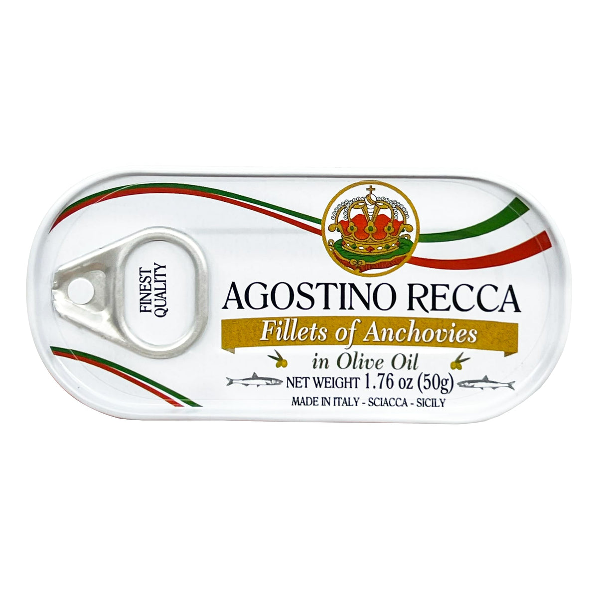 Agostino Recca anchovies in olive oil fillets offer delicate texture and rich flavor.