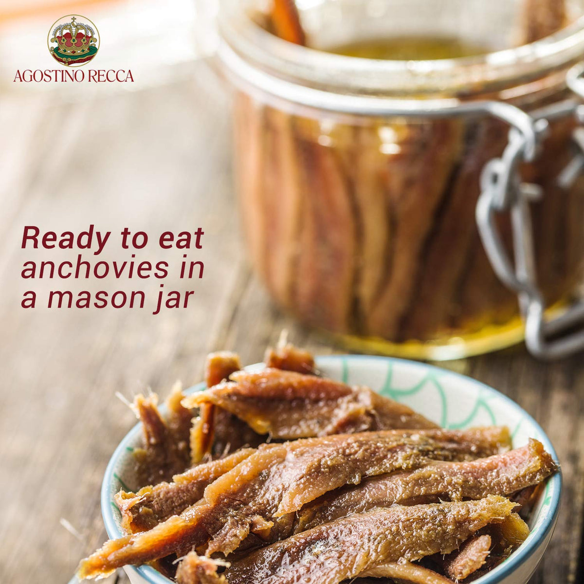 Agostino Recca pasta with anchovies plate illustrating a quick, flavorful option