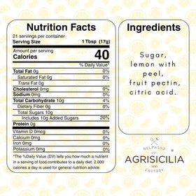 Agrisicilia lemon-peel closeup highlights natural zest and fruit content.