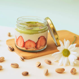 Cannoli filling prepared with Agrisicilia pistachio cream for authentic flavor.