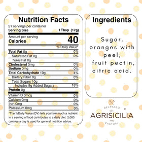 Agrisicilia marmalade ingredients close-up showing fruit and peel.