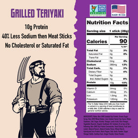 AGRO Power Vegan Jerky Teriyaki packaging highlighting ingredients