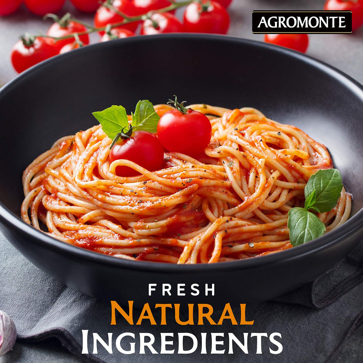 Agromonte authentic Sicilian taste closeup for rich sauce aroma
