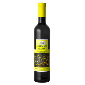 Agrumato Lemon Olive Oil bottle pour showing bright citrus finish for salads
