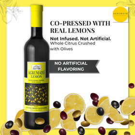 Agrumato Lemon Olive Oil drizzle over seafood delivering refined finish