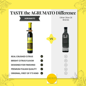 Salad dressed with Agrumato Lemon Olive Oil delivers vibrant flavor.