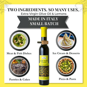 Seafood dish topped with Agrumato lemon oil for brightness.