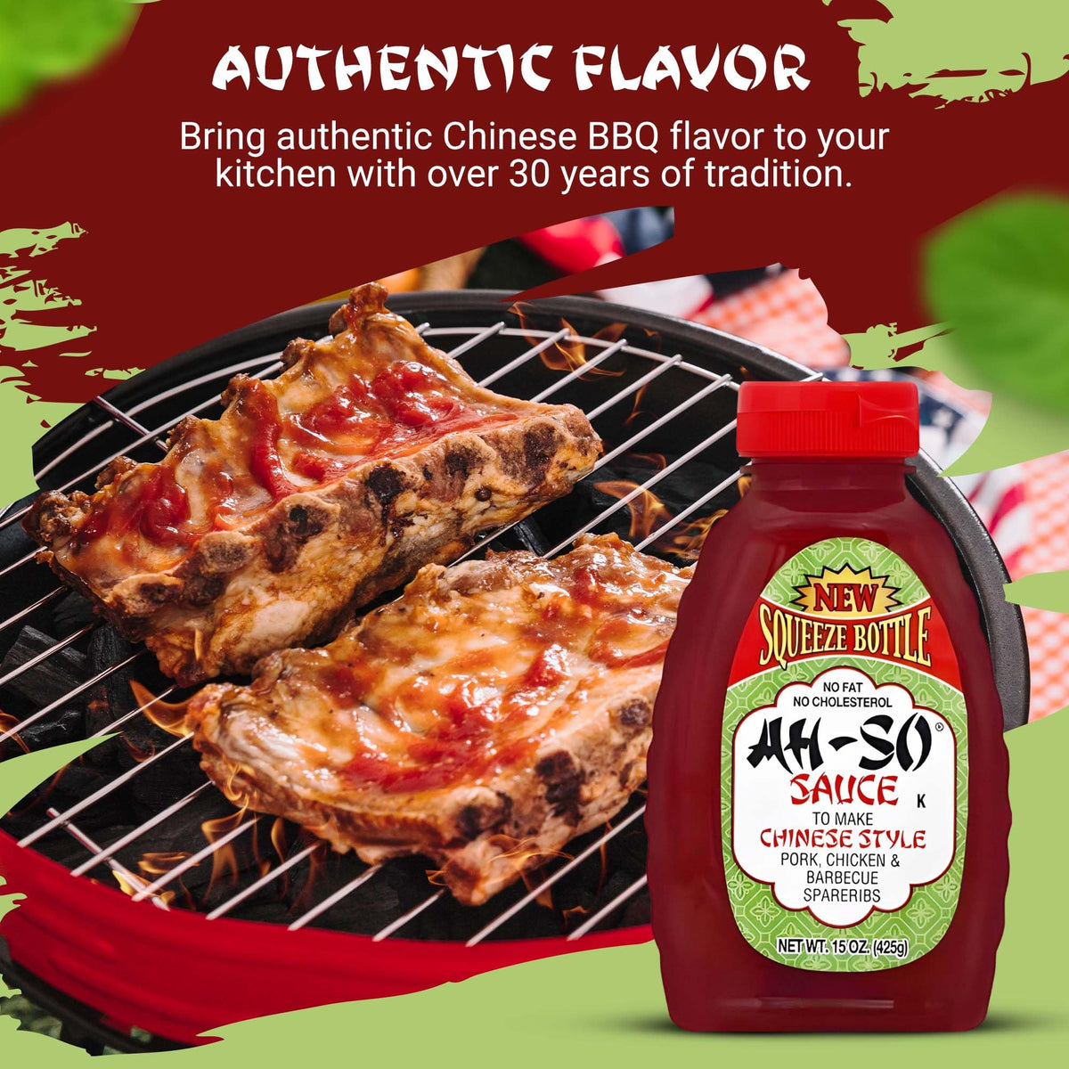 Ah So bottle squeeze 15oz closeup demonstrates mess-free glazing and quick marinating