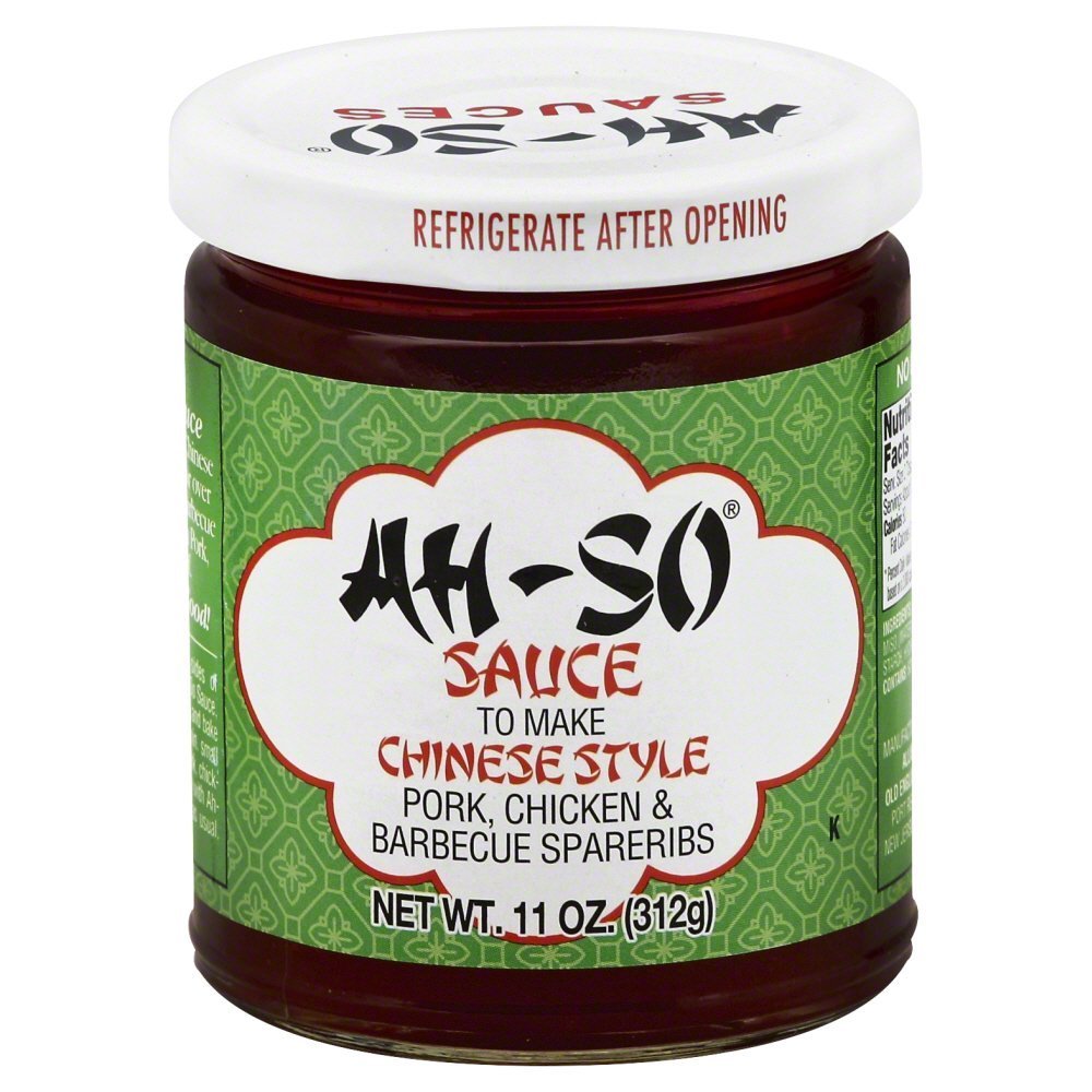 Ah So Chinese Rib Sauce 4-pack jars for pork, chicken, and wings—ready-to-use glaze.