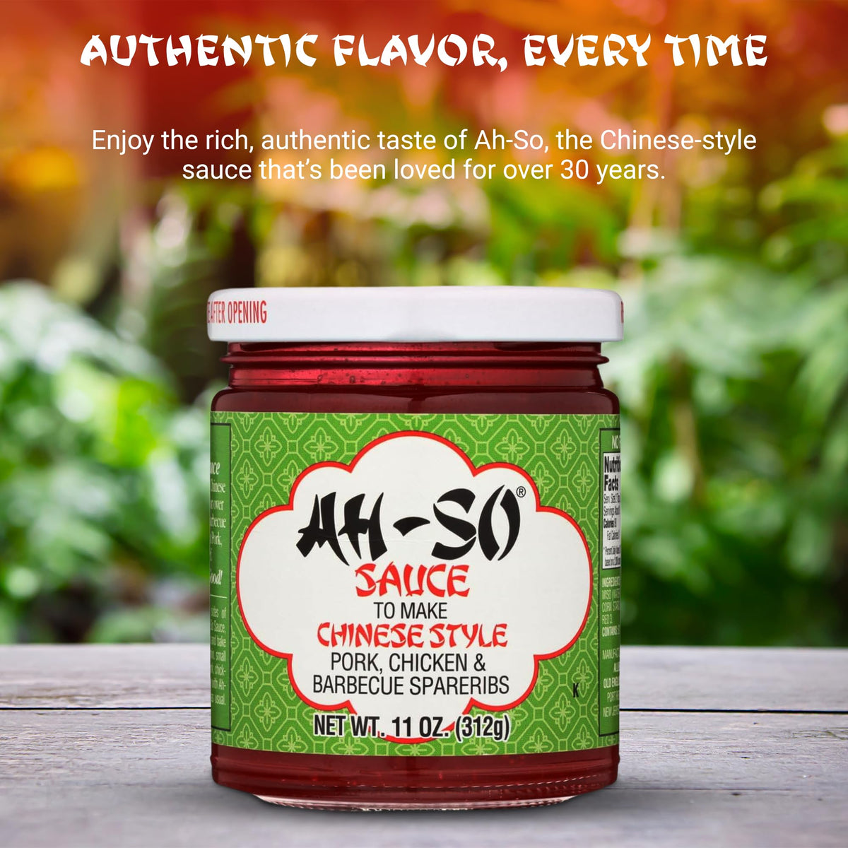 Ah So Chinese Rib Sauce bottle ready-to-use glaze for quick weeknight meals.