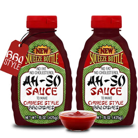 Ah So Red Rib sauce bottle pour for easy glaze and weeknight meals