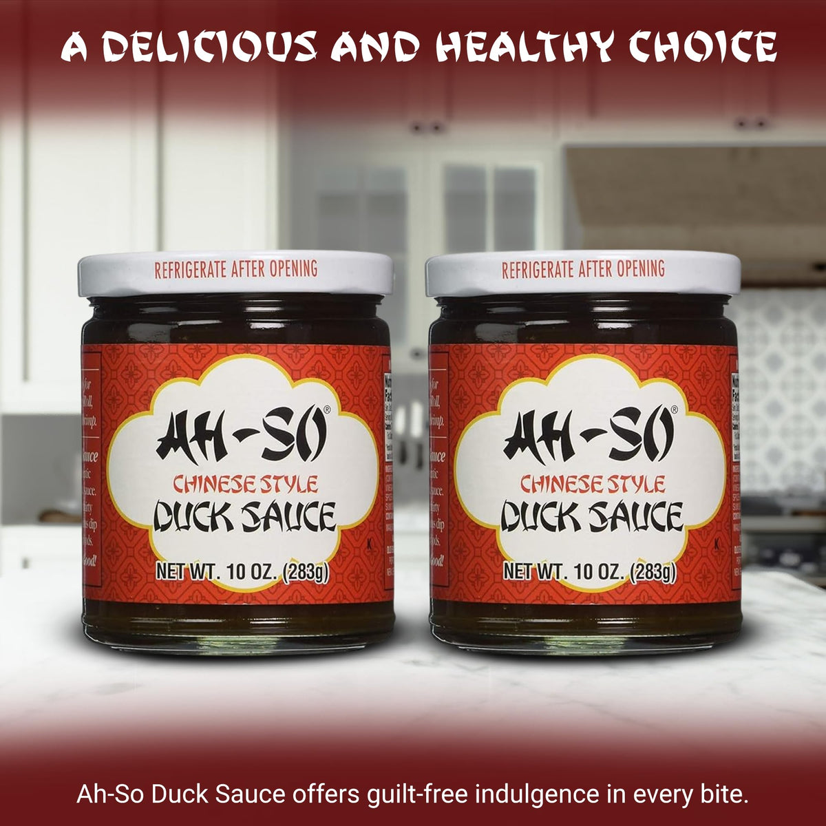 Ah So Duck Sauce glaze for chicken adds sweet tangy flavor.