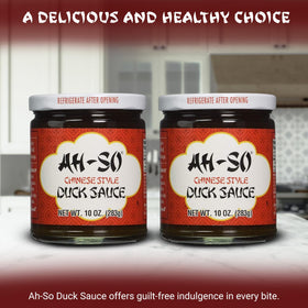 Ah So Duck Sauce glaze for chicken adds sweet tangy flavor.