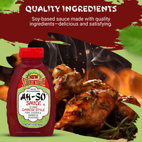 Ah So red rib sauce glossy finish closeup ideal for wings