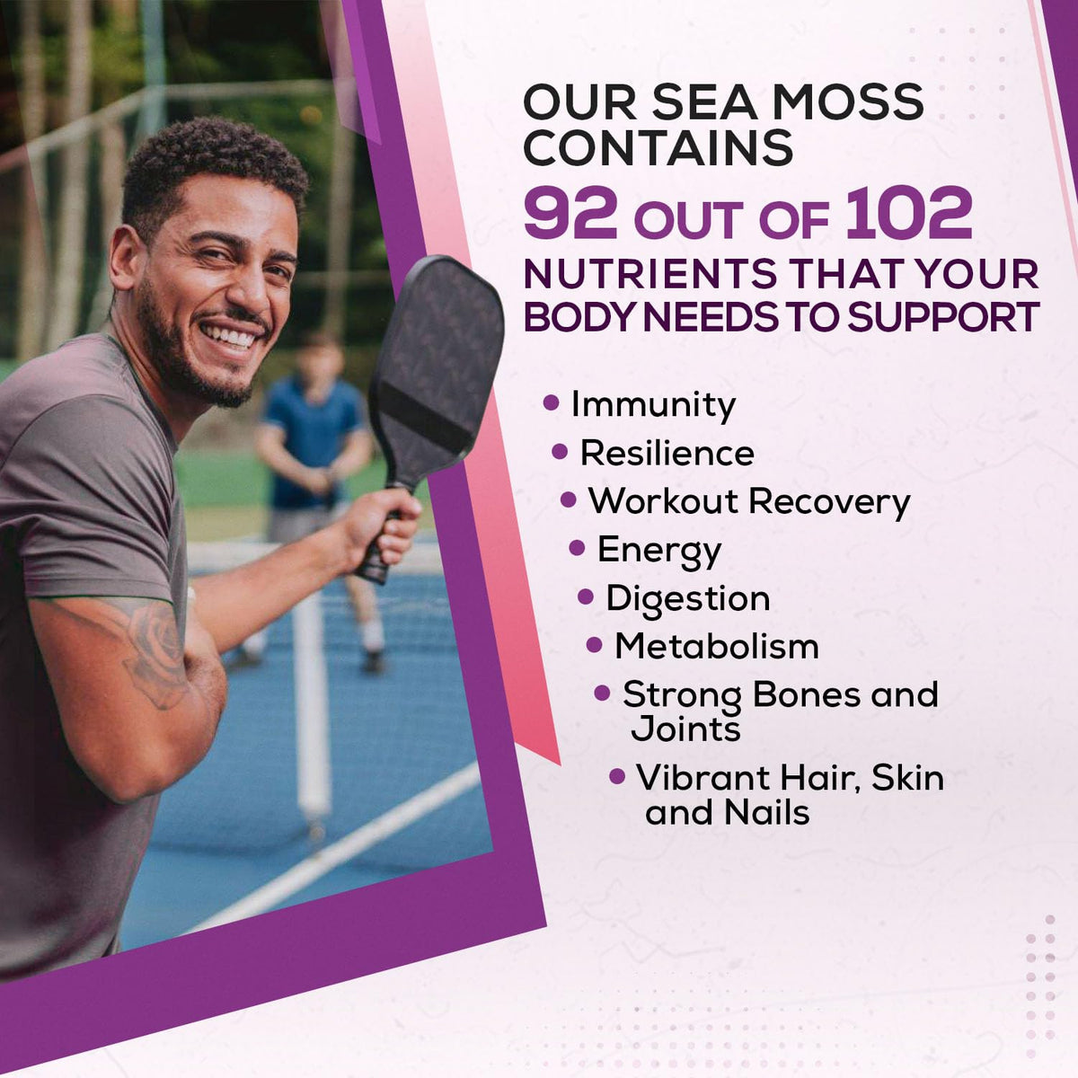 Ahai Life Purple Sea Moss gel ready to blend into beverages