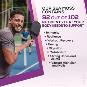 Ahai Life Purple Sea Moss gel ready to blend into beverages