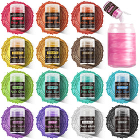 Aheroi edible glitter cap with dosing holes for controlled pouring.