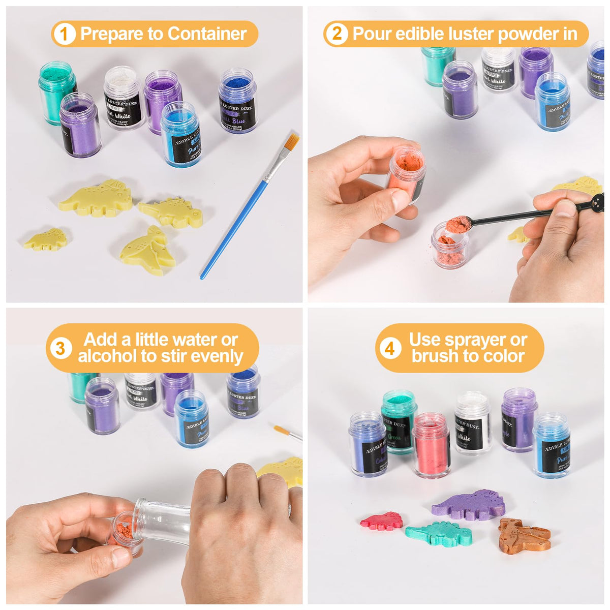 Aheroi vegan allergen-free glitter suitable for many diets.