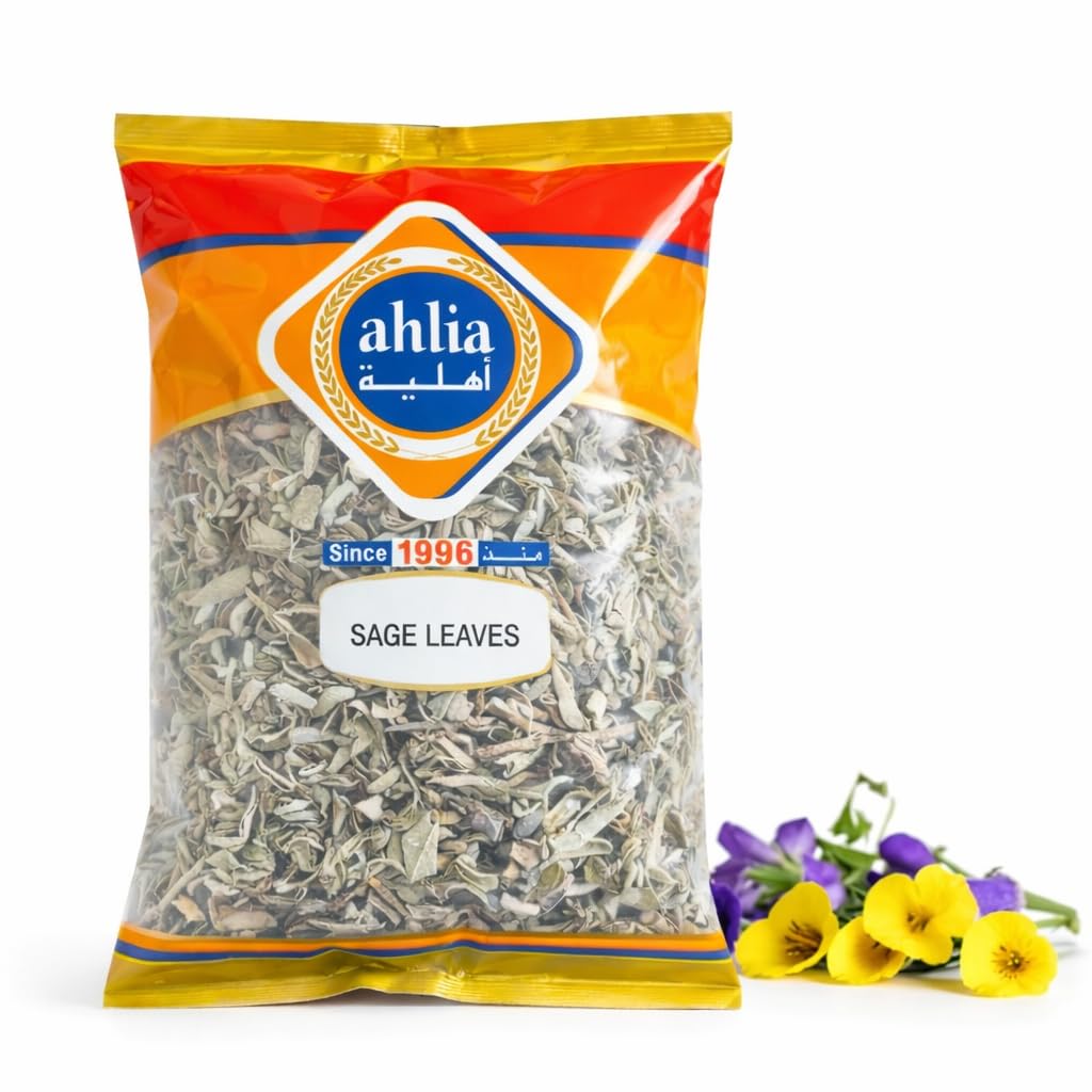 Ahlia dried sage leaves in a pasta dish adding aromatic depth.