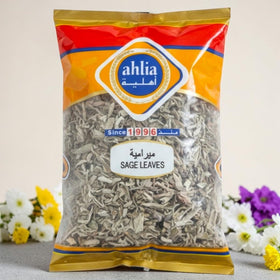 Ahlia Miramieh sage leaves aroma closeup highlighting earthy notes for recipes.