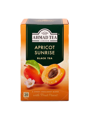 Ahmad Tea Apricot Sunrise iced brew ready for refreshing moments