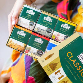 Ahmad Tea Decaf Evening teabags provide a soothing caffeine-free option.