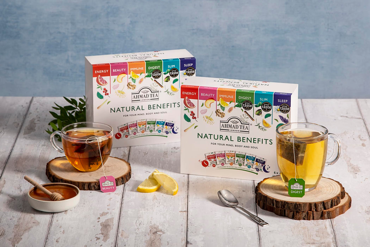 Ahmad Tea Beauty tea infuser ready to brew a soothing, fragrant cup