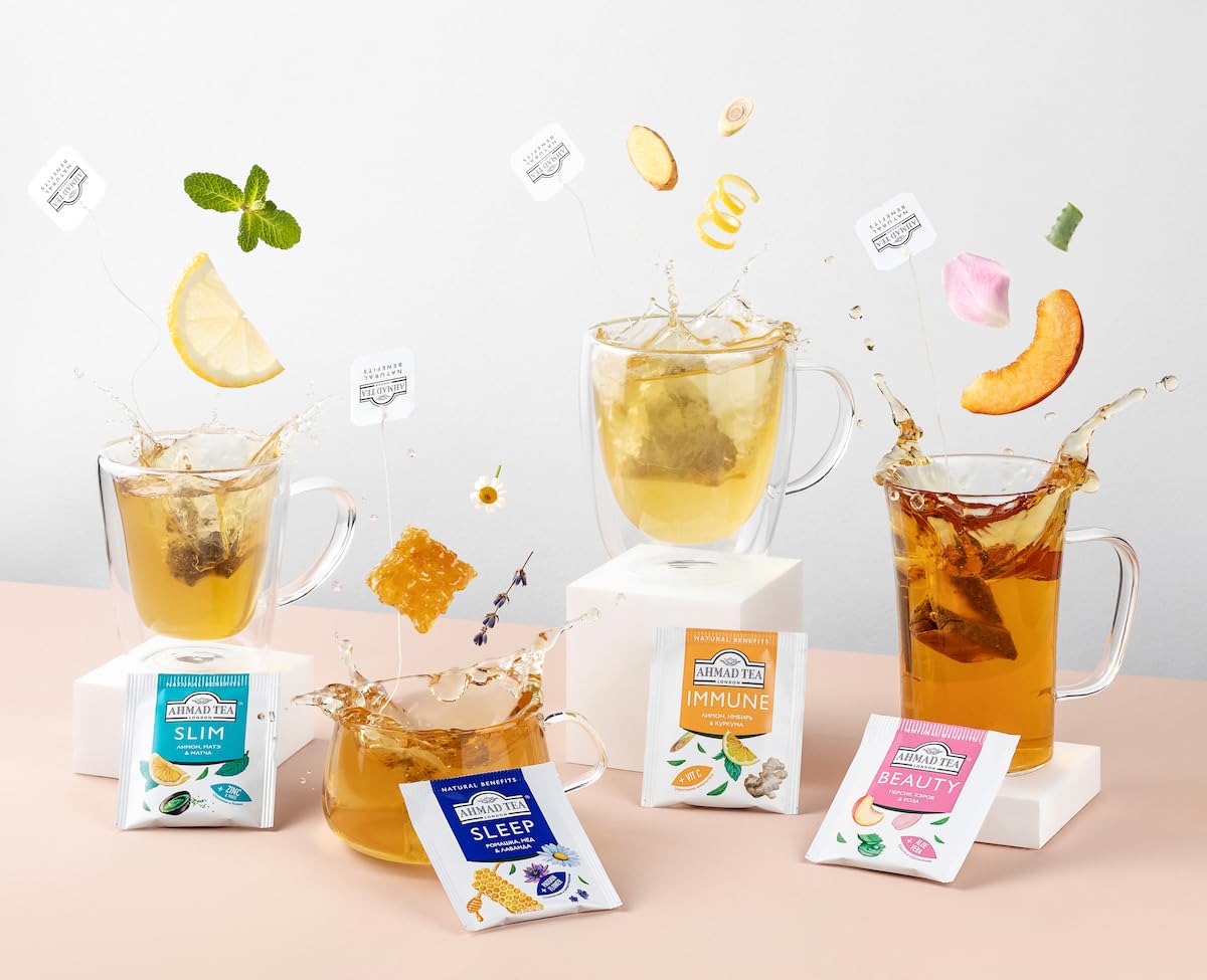 Ahmad Tea Immune tea basket capturing a comforting afternoon routine
