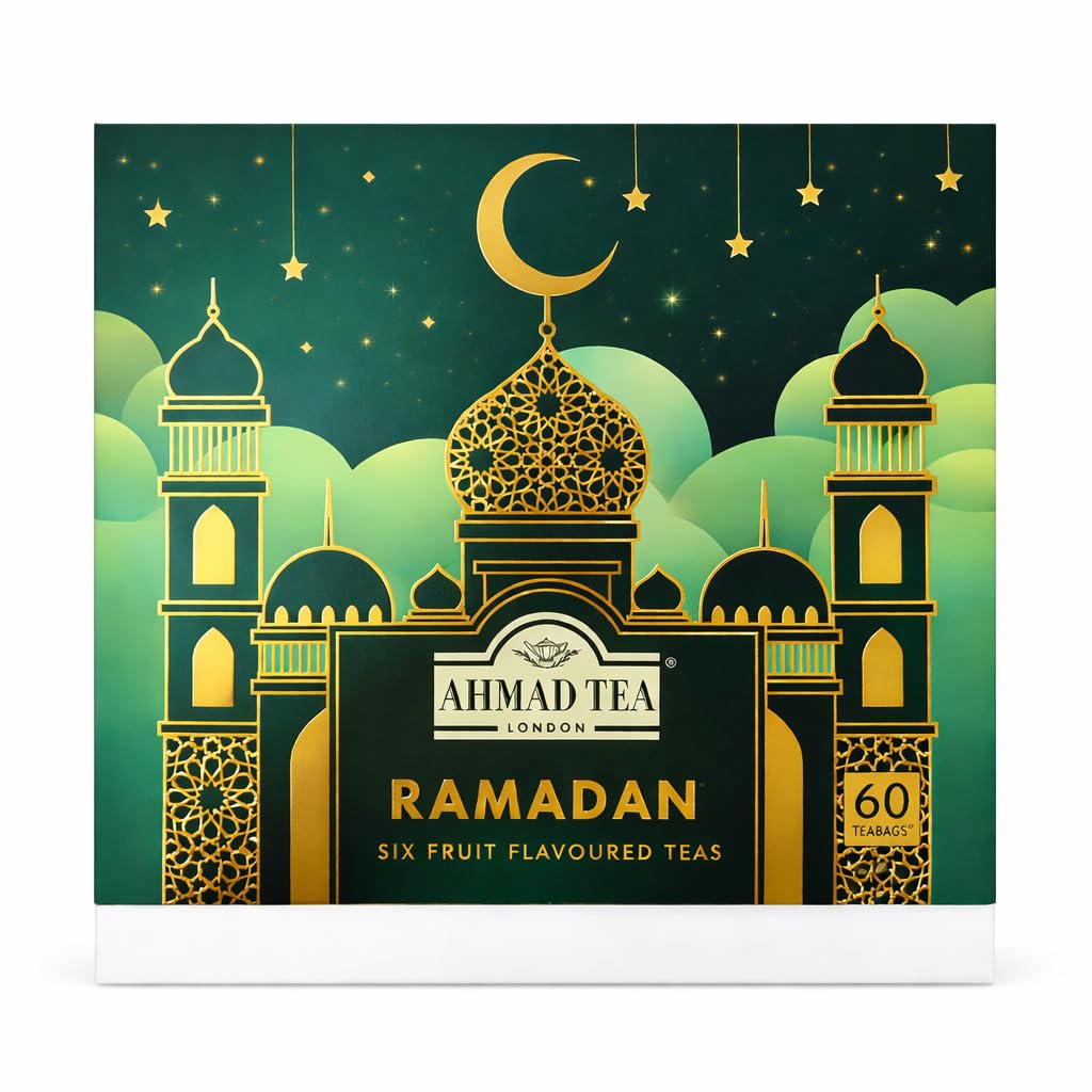 Gift-ready Ahmad Tea Ramadan box arranged for iftar celebrations.