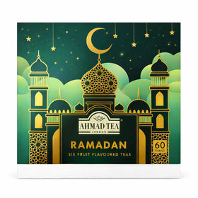 Gift-ready Ahmad Tea Ramadan box arranged for iftar celebrations.