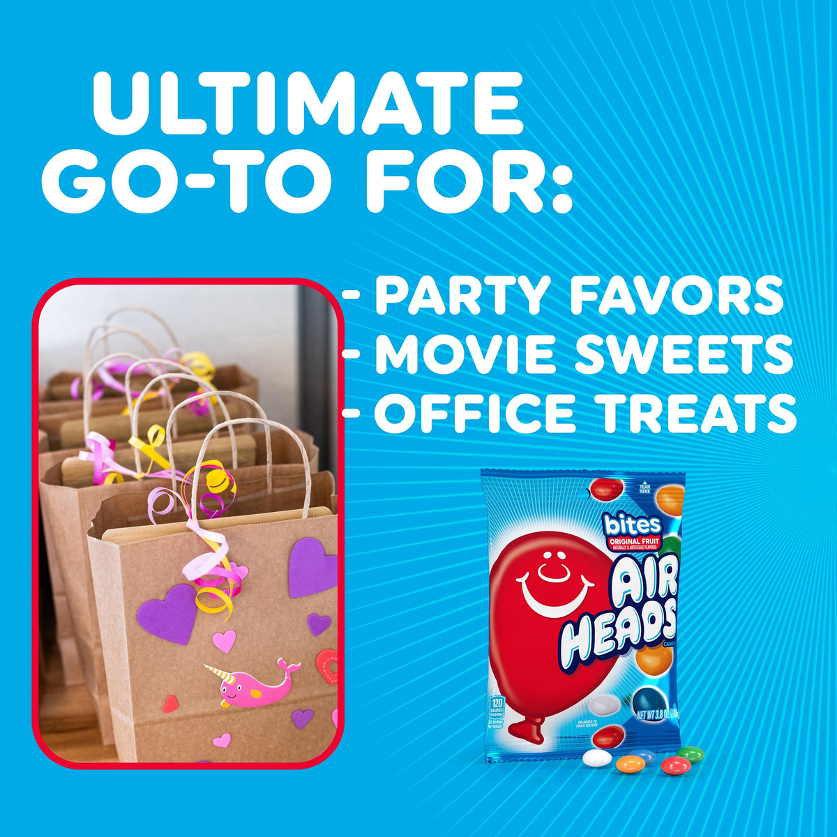 Airheads Bites gift bags and goodie bag options.