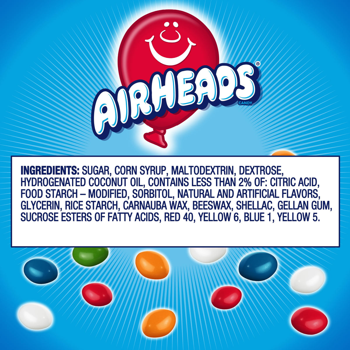 Airheads Bites travel-friendly 2oz packs for road trips.