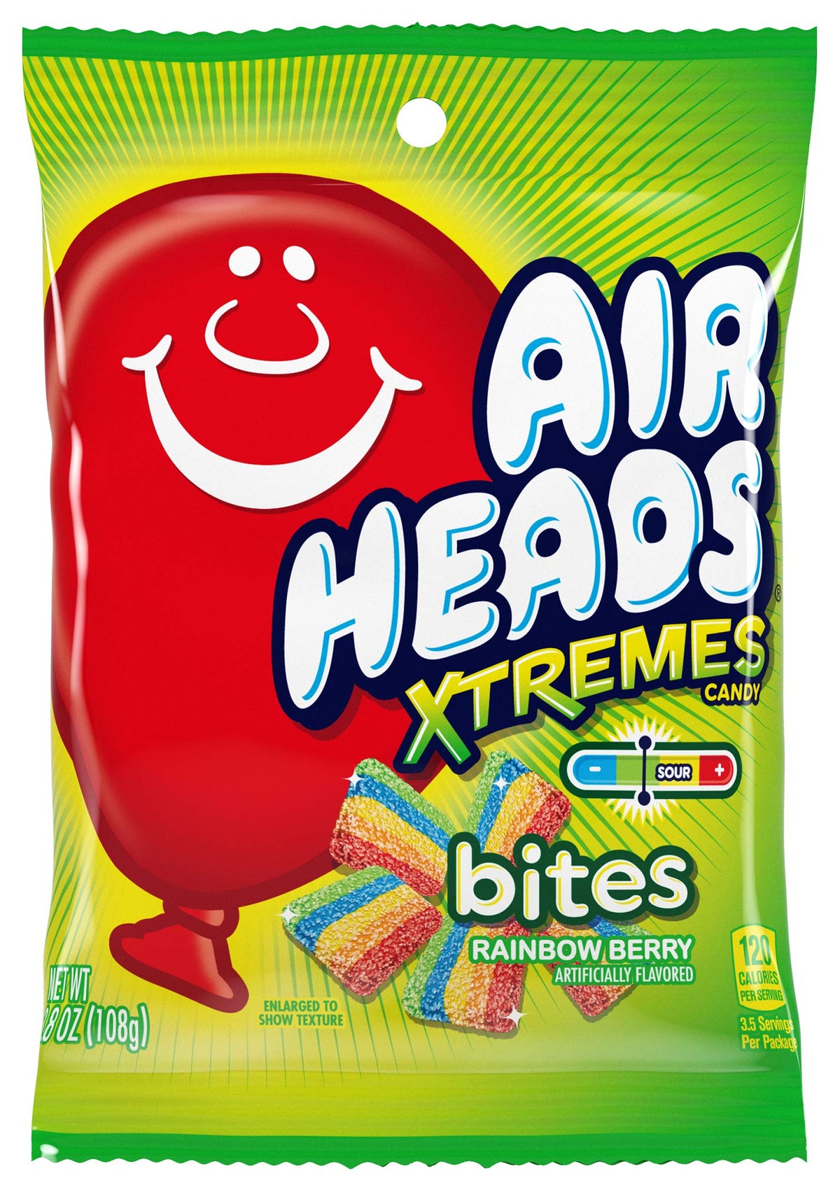Airheads Xtremes Bites Rainbow Berry bulk packaging ready for party sharing