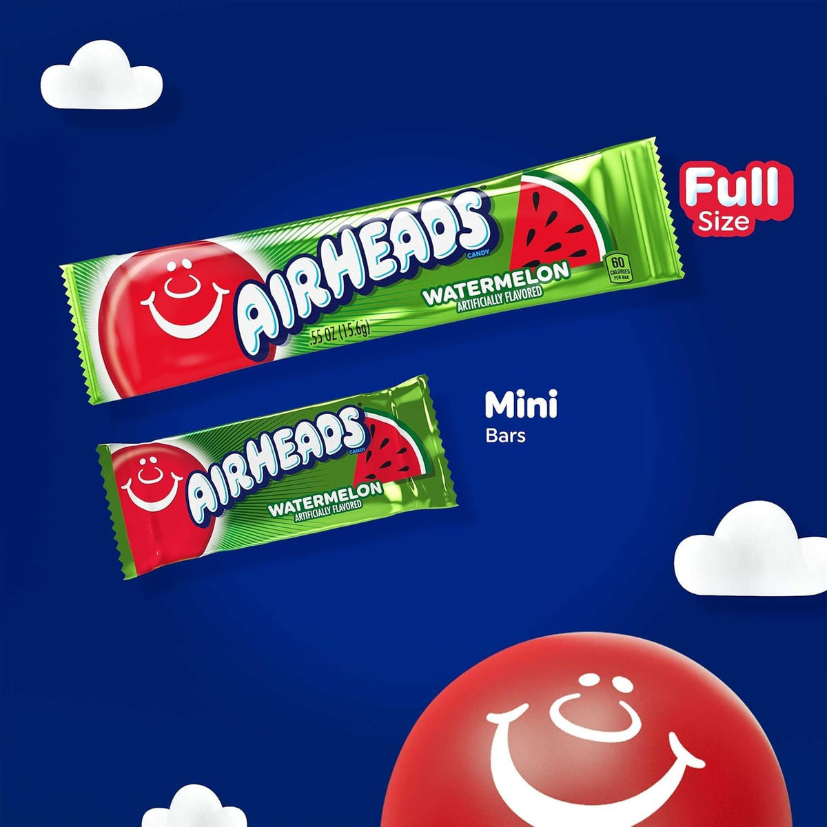 AirHeads individually wrapped bars for convenient sharing on the go