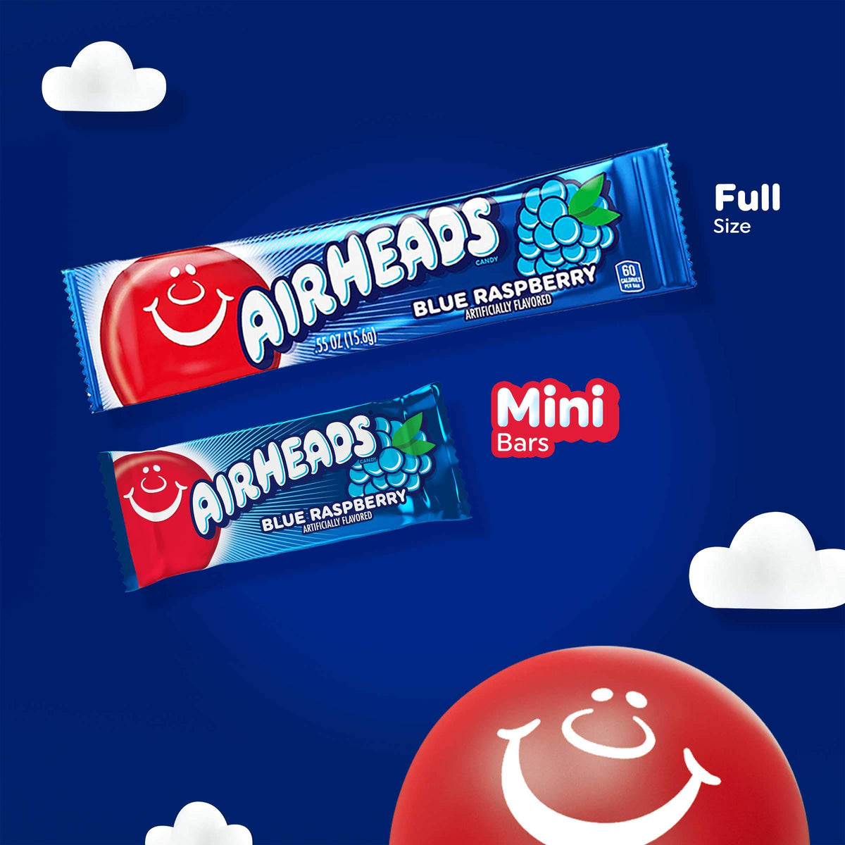 Airheads Mini Candy Bars white-mystery-flavor-pack, fun flavors for prizes.