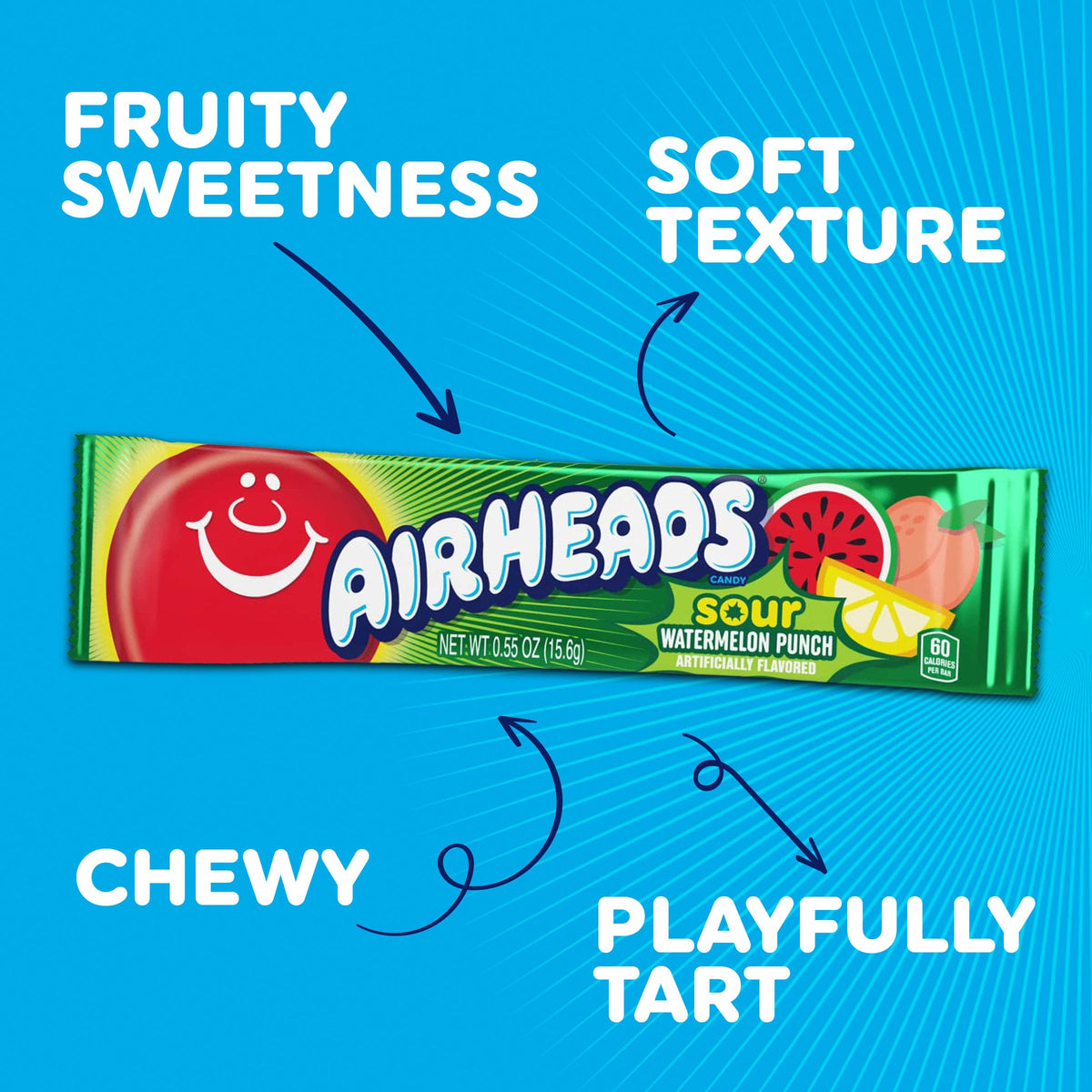 Airheads Variety Box 60-Count, convenient bulk option for gatherings
