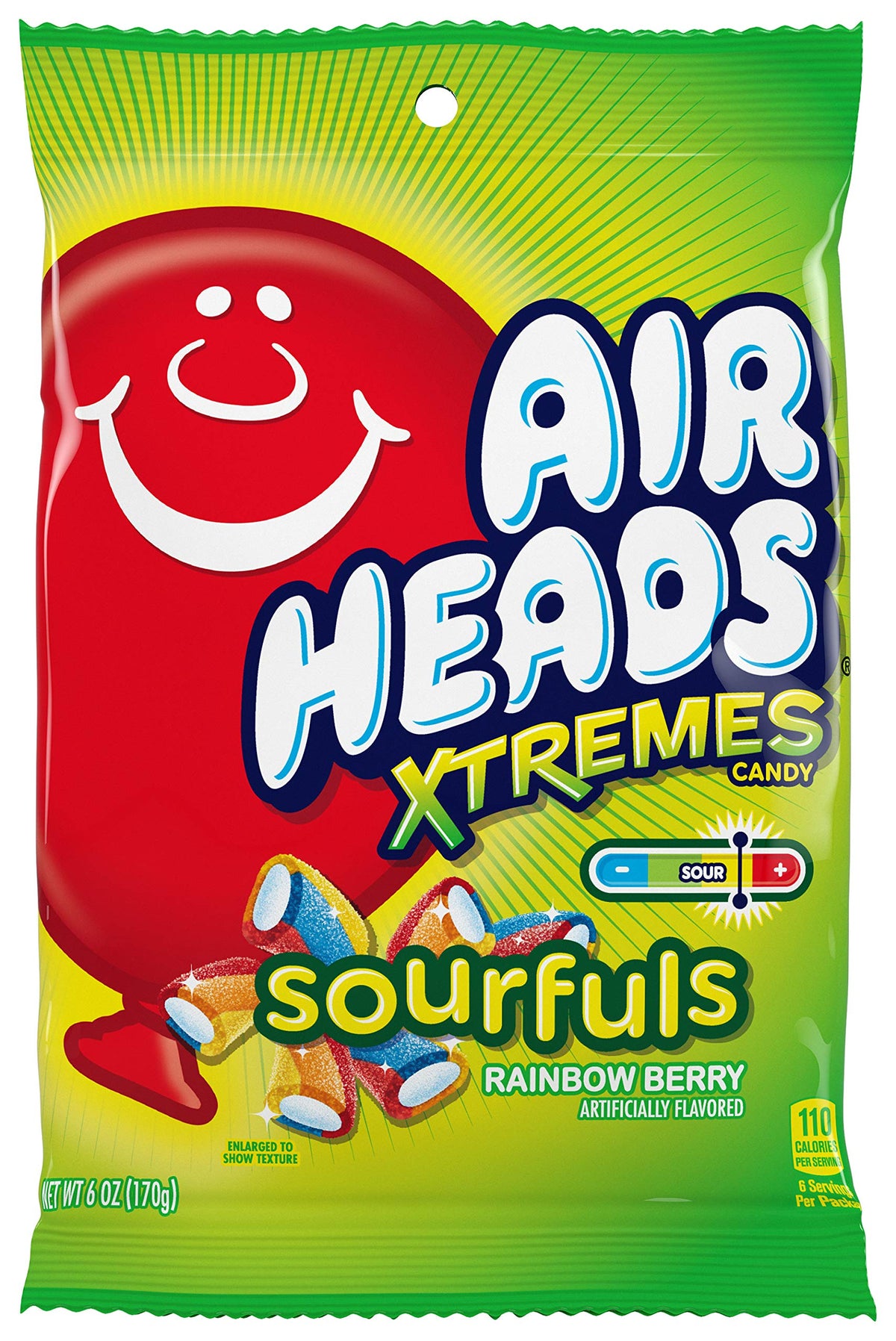 Close-up of Airheads Sourfuls chewy texture, ideal for quick snacks