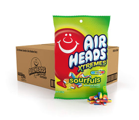 Airheads Sourfuls Rainbow Berry candy bag with tangy, chewy bites for sharing
