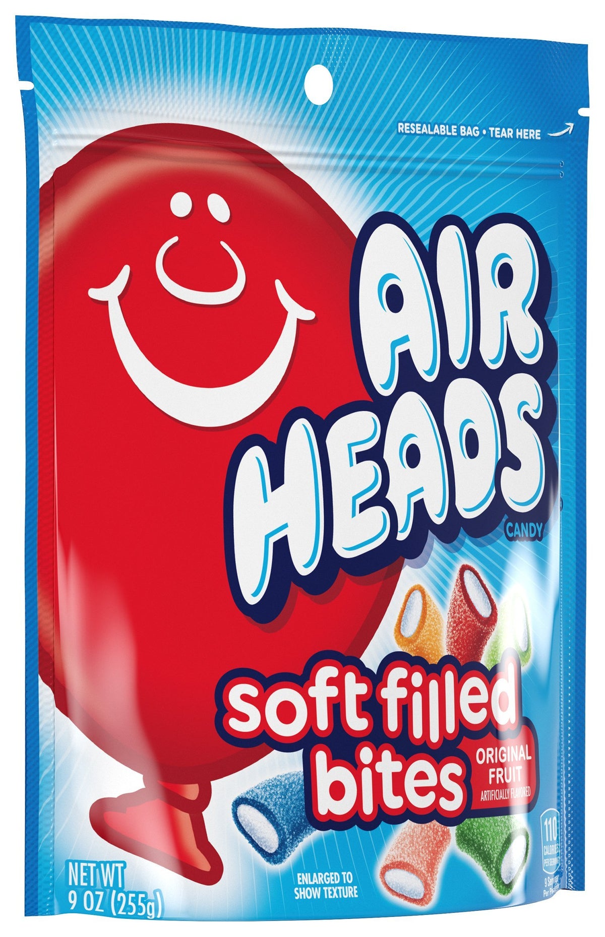 Airheads stand-up pouch packaging ideal for pantries and gatherings