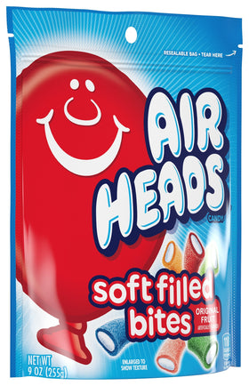 Airheads stand-up pouch packaging ideal for pantries and gatherings
