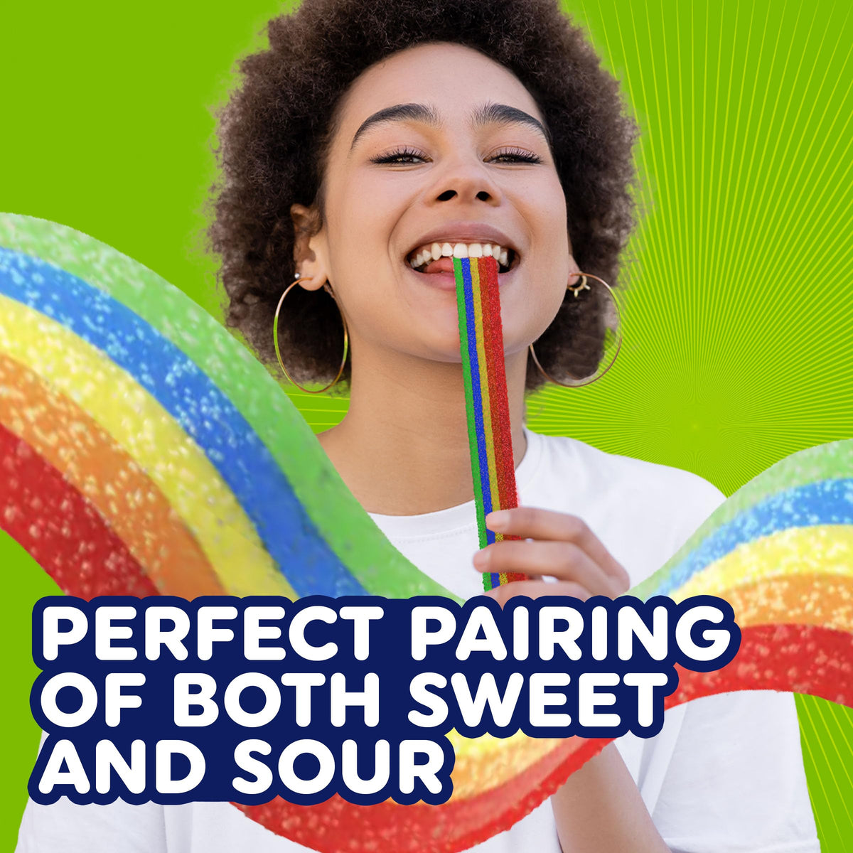 Airheads Xtremes Belts Rainbow Berry ready-to-share snack for road trips