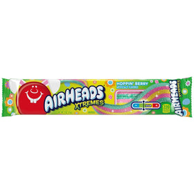 Airheads Xtremes Hoppin Berry Belts displayed in an Easter basket.