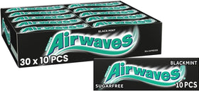 AirWaves Wrigley Black Mint gum pack front for on-the-go freshness.
