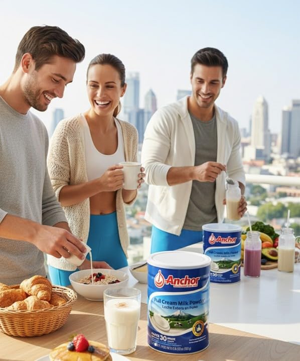 Aiva Anchor nutrition panel emphasizes protein and calcium for daily use.