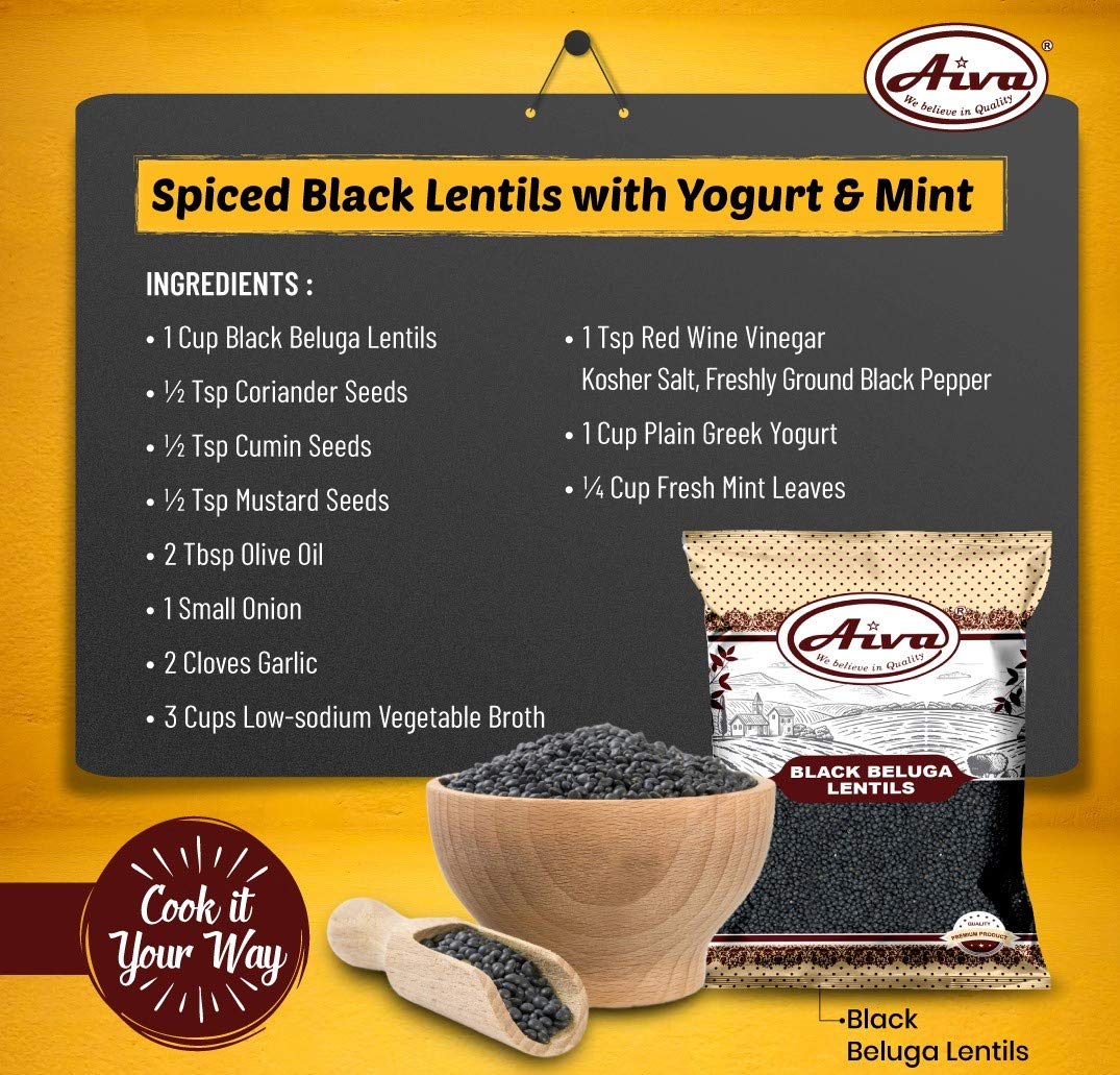 Aiva Beluga Lentils bulk pack saving money and reducing waste